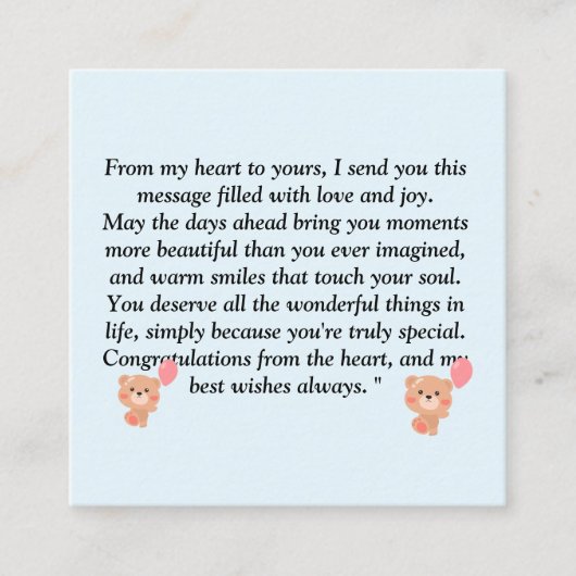 Oprechte en gezonde massage voor alle leeftijden informatiekaartje (Voorkant)