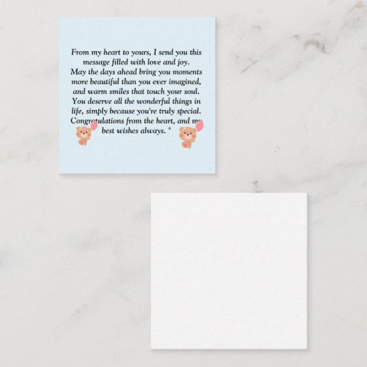 Oprechte en gezonde massage voor alle leeftijden informatiekaartje (Voorkant / Achterkant)