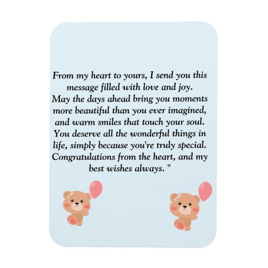 Oprechte en gezonde massage voor alle leeftijden magneet (Verticaal)