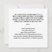 Oprechte familie Dia de los Muertos Uitnodiging (Achterkant)