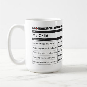 oprechte foto - Moeders factuur waardering Koffiemok
