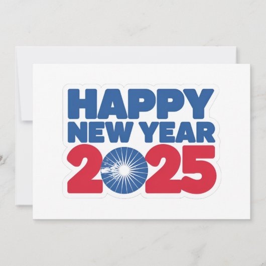Oprechte groet voor 2025 kerstkaart (Voorkant)