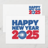 Oprechte groet voor 2025 kerstkaart (Voorkant / Achterkant)
