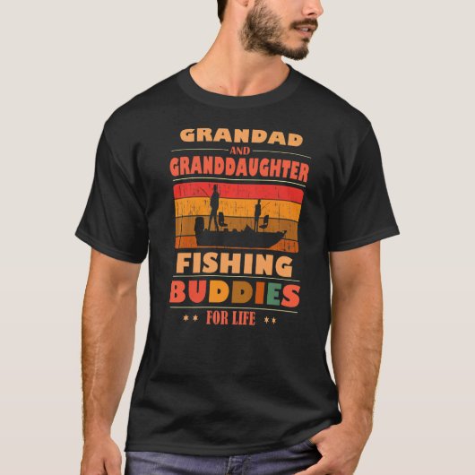 Oprechte Grootvader Kleinzoon Buddy's Voor Het Lev T-shirt (Voorkant)