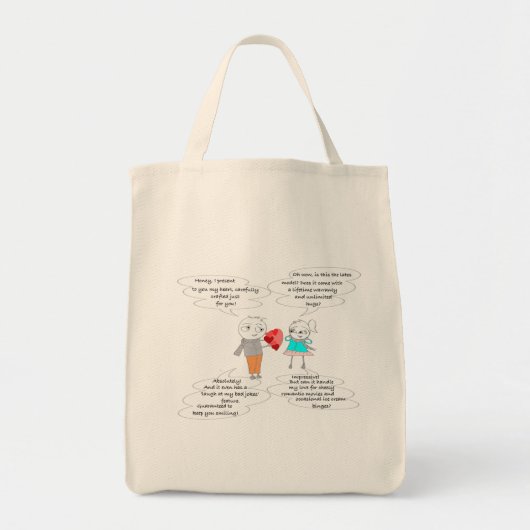 oprechte Humor Tote Bag (Voorkant)