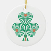 oprechte klaver keramisch ornament (Voorkant)