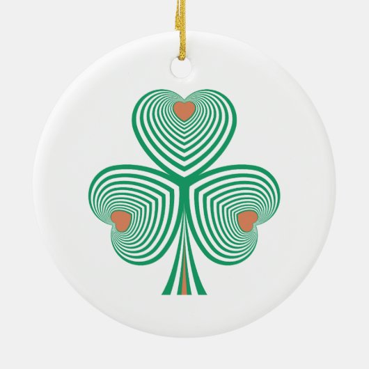 oprechte klaver keramisch ornament (Achterkant)