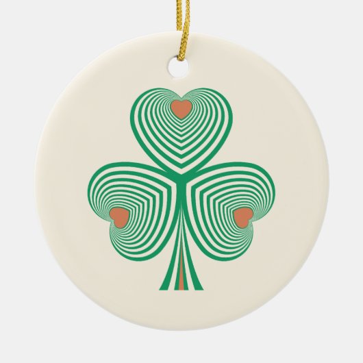 oprechte klaver keramisch ornament (Voorkant)