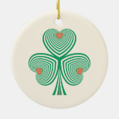 oprechte klaver keramisch ornament (Achterkant)