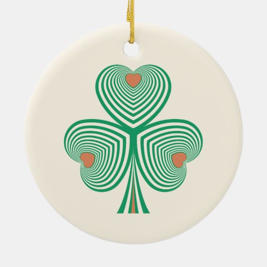 oprechte klaver keramisch ornament (Achterkant)