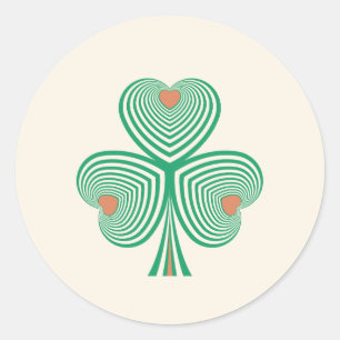 oprechte klaver ronde sticker