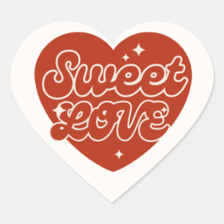 "Oprechte liefde - Elegante hart Stickers