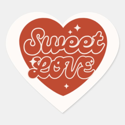 "Oprechte liefde - Elegante hart Stickers
