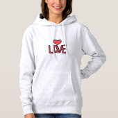 oprechte liefde hoodie (Voorkant)