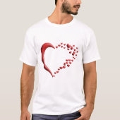 "Oprechte liefde in de lucht" "Love’s Crescent Jou T-shirt (Voorkant)