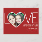 Oprechte liefde Valentijnsdag Post Kaart (Voorkant)