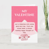 Oprechte liefdesmail wensen Valentijnsdag  Kaart (Voorkant)