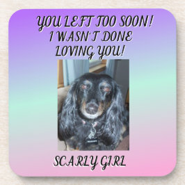 Oprechte Memorial Fur Baby Paarse Green Pink Bier Onderzetter