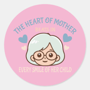 Oprechte Moeder Liefde - moederdag Ronde Sticker