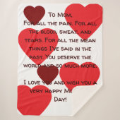 Oprechte Moederdag-deken Sherpa Deken (Voorkant)