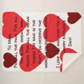 Oprechte Moederdag-deken Sherpa Deken (Voorkant (horizontaal))