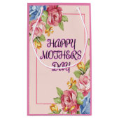 Oprechte Moederdag Flowers Klein Cadeauzakje (Achterkant)