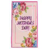 Oprechte Moederdag Flowers Klein Cadeauzakje (Voorkant)