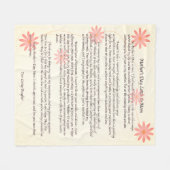 oprechte Moederdag Letter Typografisch Fleece Deken (Voorkant (Horizontaal))