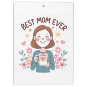 Oprechte moederdag ontwerp klemborden (Achterkant)