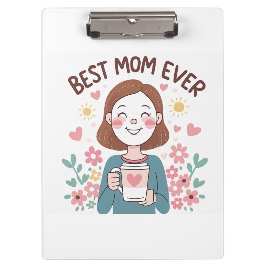 Oprechte moederdag ontwerp klemborden (Voorkant)