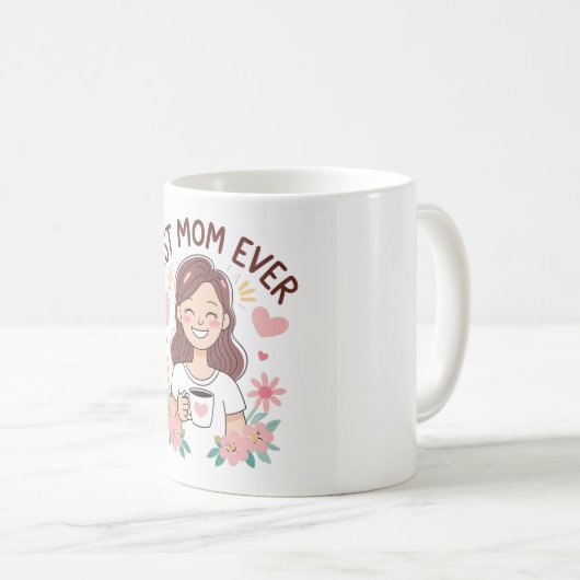 Oprechte Moederdag Ontwerpgeschenken Mokken en kop (Voorkant rechts)