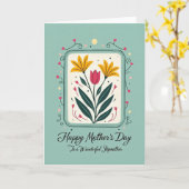 Oprechte Moederliefde Kaart (Gele Bloem)