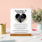 Oprechte oma opa zwangerschapsaankondiging acryl bord (Huwelijk)