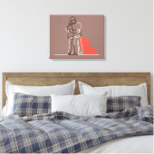 Oprechte omhelzing: Custom One Line Couple Art Gif Canvas Afdruk (Insitu (Slaapkamer))