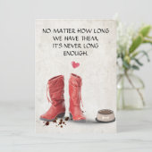 Oprechte Pet Sympathy Card Printable Kaart (Staand voorkant)