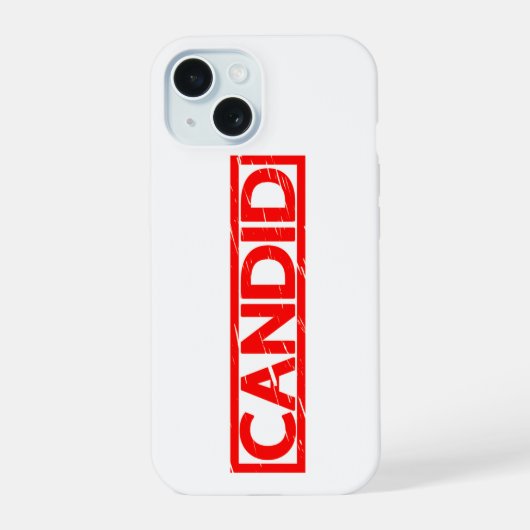 Oprechte Stempel iPhone 15 Case (Achterkant)