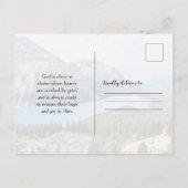 Oprechte sympathie Mountain Photography Briefkaart (Achterkant)