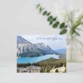 Oprechte sympathie Mountain Photography Briefkaart (Staand voorkant)