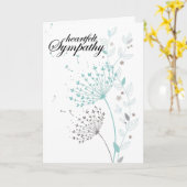 "Oprechte sympathie" Paardenbloem Groeten Kaart (Gele Bloem)