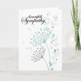 "Oprechte sympathie" Paardenbloem Groeten Kaart