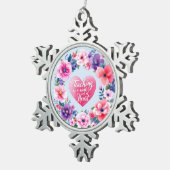 Oprechte Teaching Radiance Tin Sneeuwvlok Ornament (Rechts)