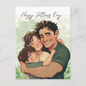 Oprechte vaders en zoon dag Briefkaart (Voorkant)