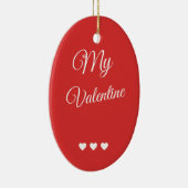 oprechte Valentijn Keramisch Ornament (Rechts)