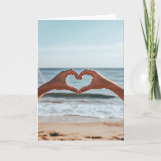 Oprechte verbinding aan het strand (Voorkant)