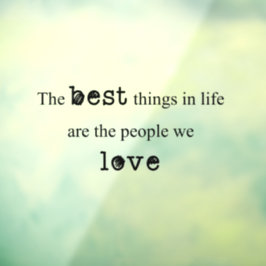 Oprechte verbinding: gekoesterde boodschap raamsticker