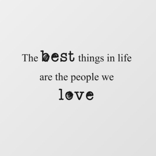 Oprechte verbinding: gekoesterde boodschap raamsticker (Vel)