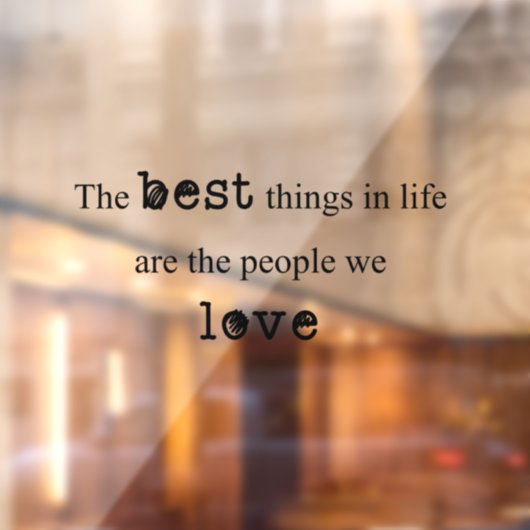 Oprechte verbinding: gekoesterde boodschap raamsticker (Vel 2)