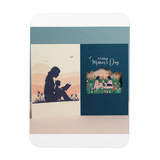 Oprechte verbinding tussen moeder en kind magneet (Verticaal)