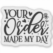 Oprechte verpakking voor kleine bedrijven sticker (Voorkant)