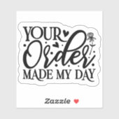 Oprechte verpakking voor kleine bedrijven sticker (Vel)